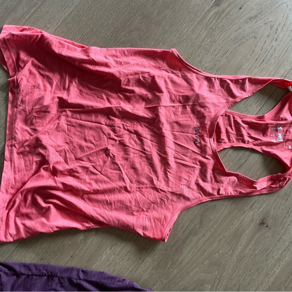 Pink Sleeveless Tank Top with Cut Out Design